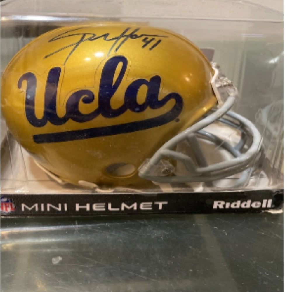 Mini Helmet Ridell autographed UCLA #41 with COA